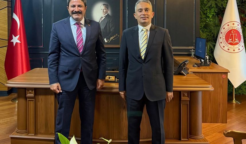 Gençlik ve Spor İl Müdürü Hasan Kalın’dan Başsavcı Ferhat Deniz’e ziyaret