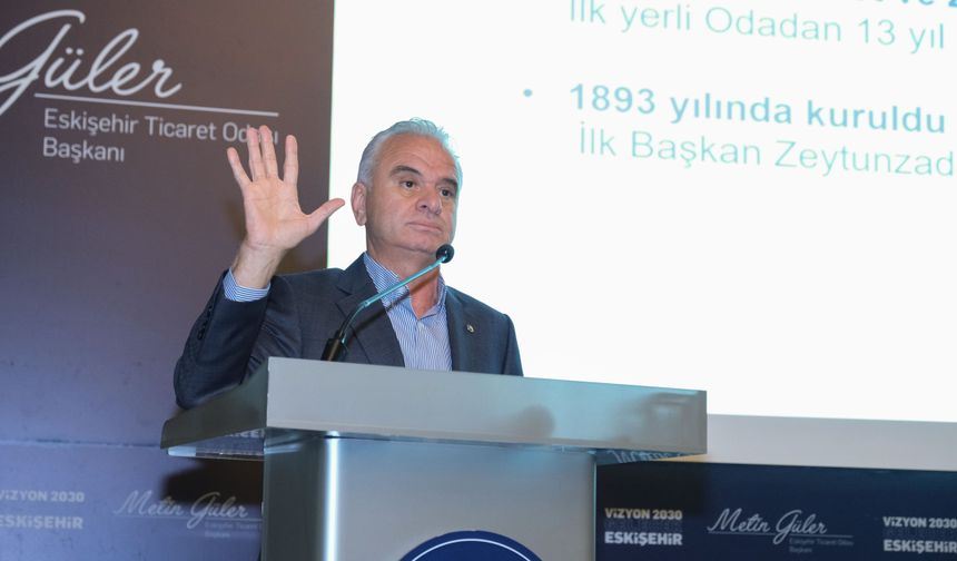 Güler yeni yol haritasını “Vizyon 2030: Gelecek Eskişehir” mottosuyla açıkladı