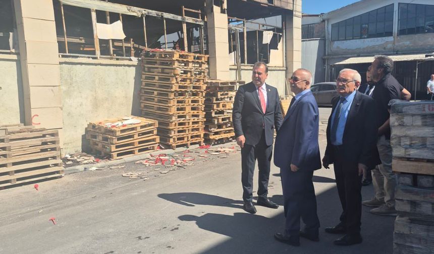 MHP Eskişehir Heyetinden Baksan Sanayi Sitesi’ndeki Yangın Bölgesine Geçmiş Olsun Ziyareti
