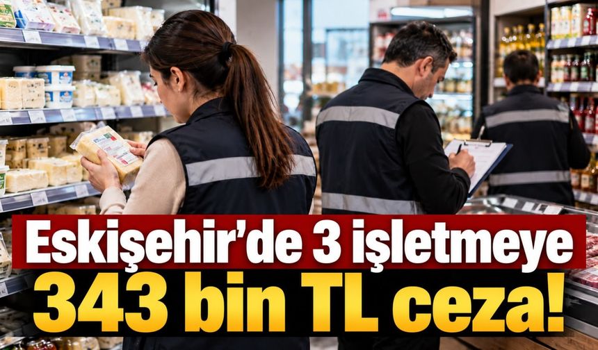 Eskişehir'de 3 işletmeye 343 bin TL ceza!