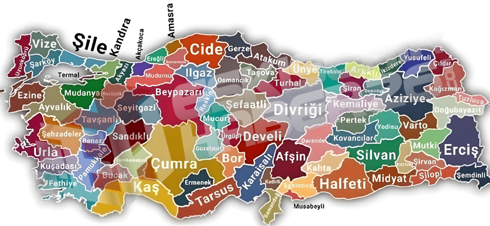 Türkiye En Güzel Ilçeler Haritası