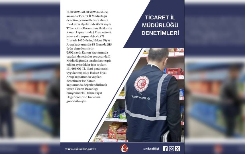 Eskisehirde Ticaret Il Mudurlugunce Denetimlerde 161 Bin Tl Para Cezasi Kesildi (3)