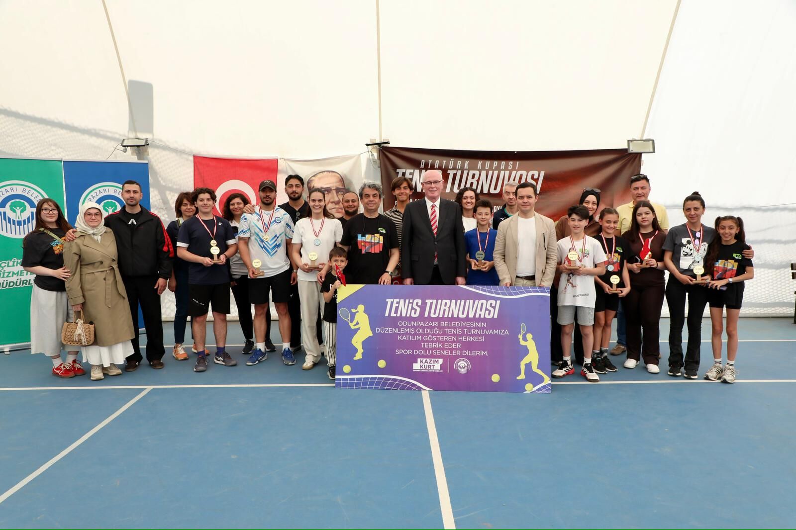 Odunpazarı tenis turnuvası muhteşem finalle sona erdi