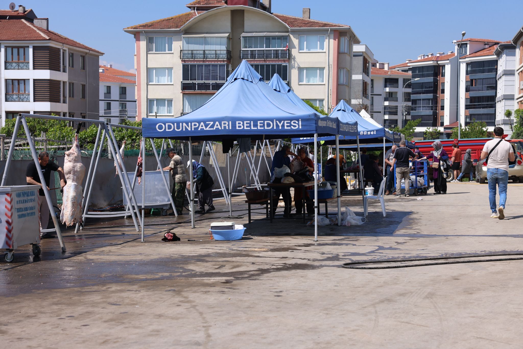 Odunpazarı’nın ücretsiz kurban kesim hizmeti vatandaştan tam not aldı