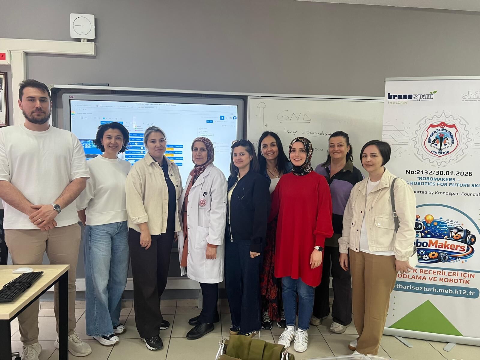 Şehit Barış Öztürk Ortaokulunda RoboMakers Laboratuvarı Kuruldu